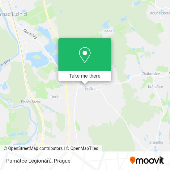 Památce Legionářů map