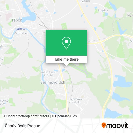 Čápův Dvůr map