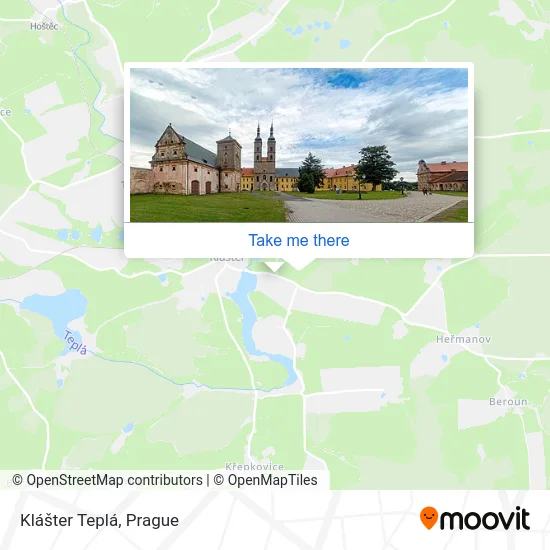 Карта Klášter Teplá