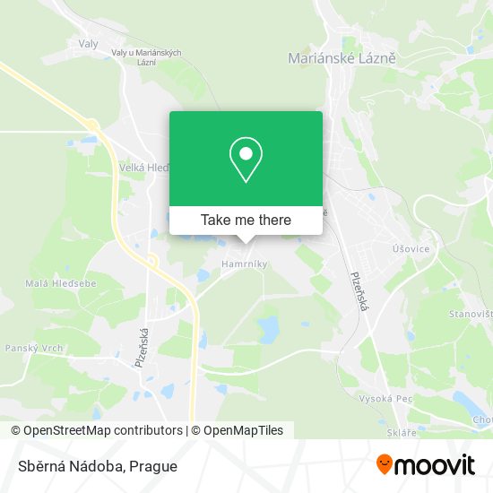 Sběrná Nádoba map