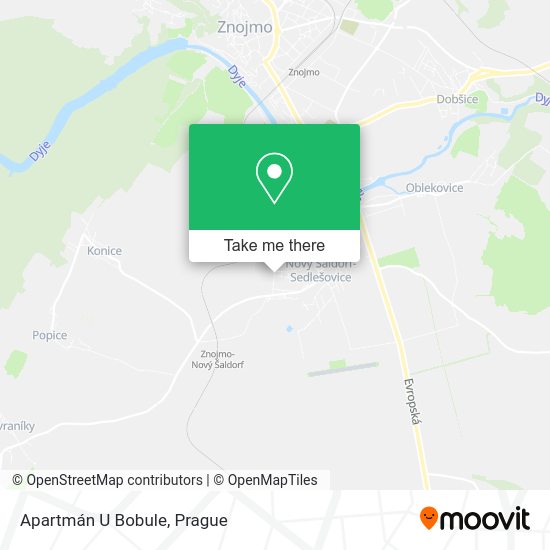 Карта Apartmán U Bobule