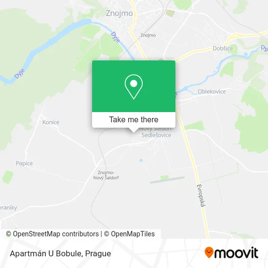 Карта Apartmán U Bobule