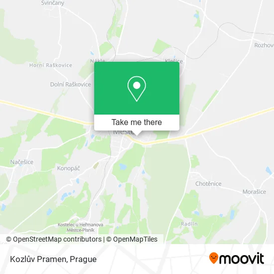Карта Kozlův Pramen