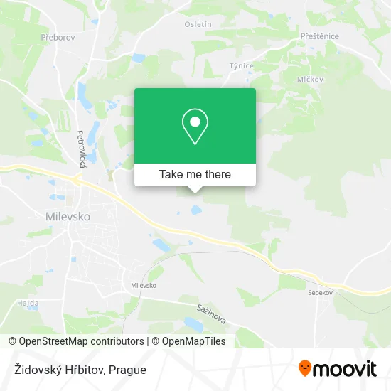 Карта Židovský Hřbitov