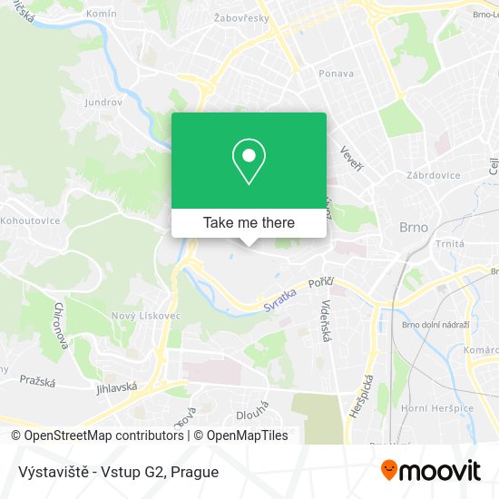 Výstaviště - Vstup G2 map