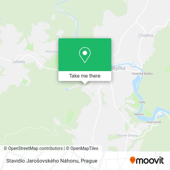 Stavidlo Jarošovského Náhonu map