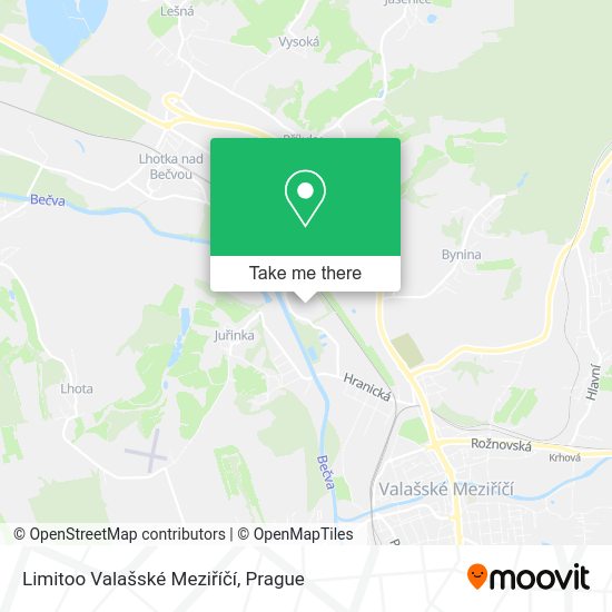 Limitoo Valašské Meziříčí map