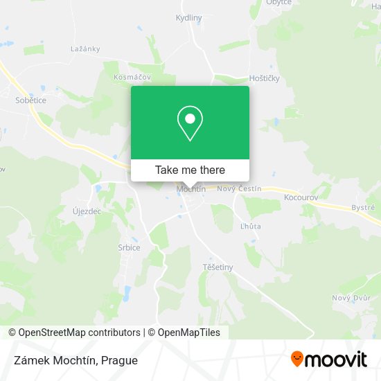 Zámek Mochtín map