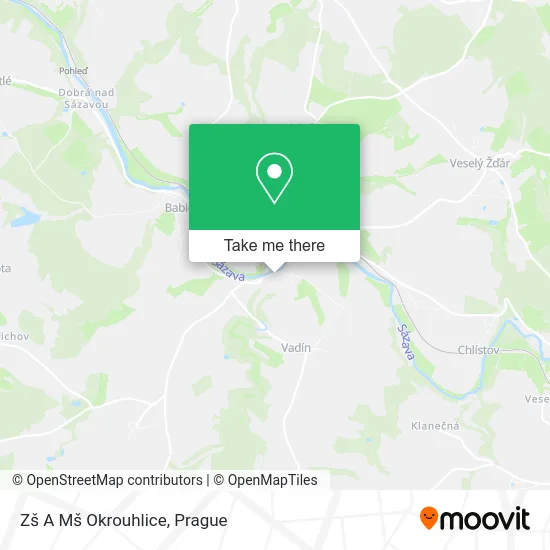 Карта Zš A Mš Okrouhlice
