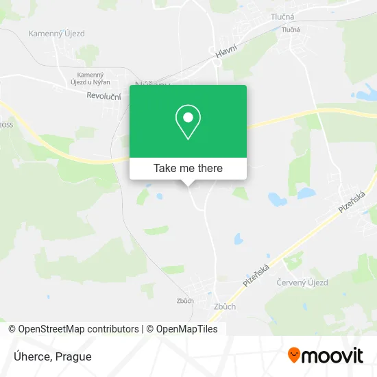 Карта Úherce