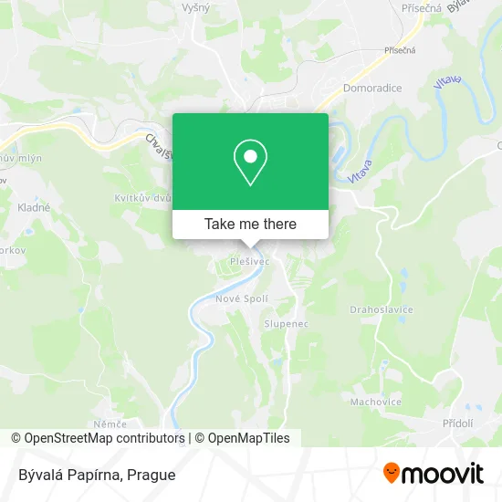 Карта Bývalá Papírna