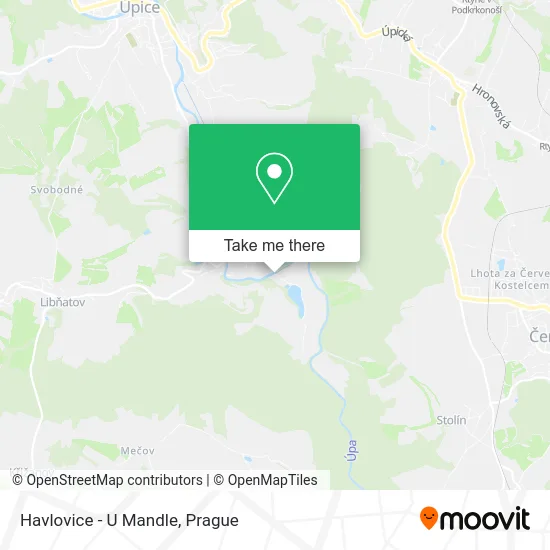 Карта Havlovice - U Mandle