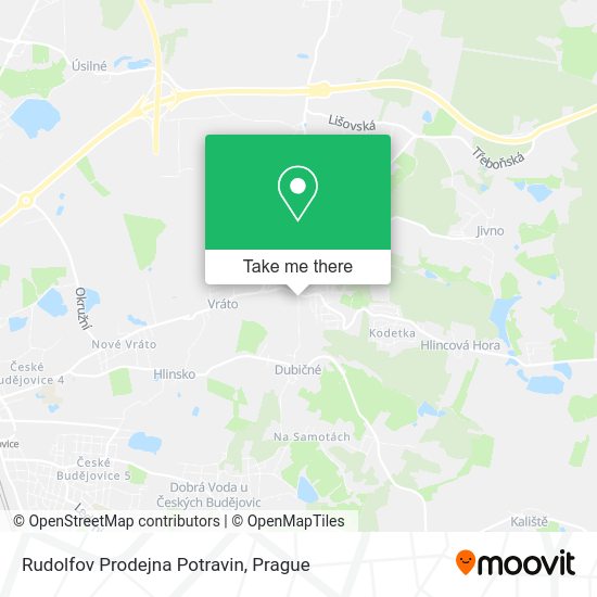 Rudolfov Prodejna Potravin map