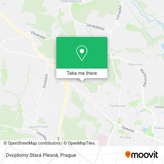 Dvojdomy Stará Plesná map