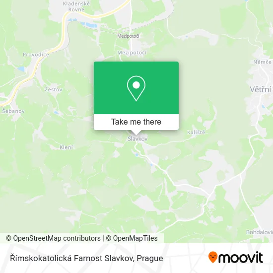 Карта Římskokatolická Farnost Slavkov