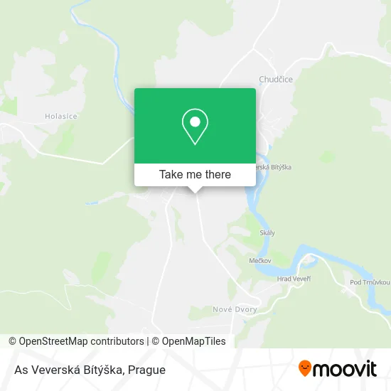 Карта As Veverská Bítýška
