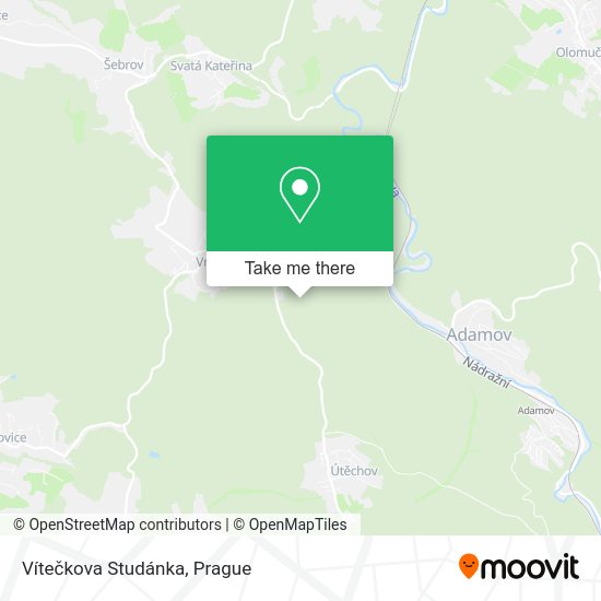Vítečkova Studánka map