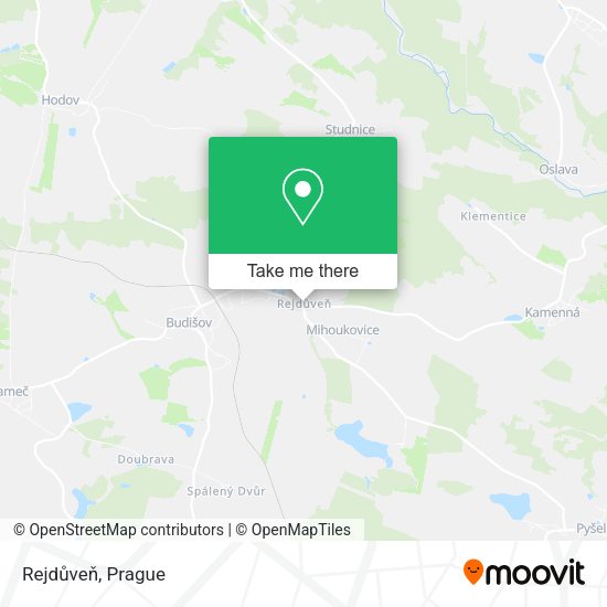 Rejdůveň map