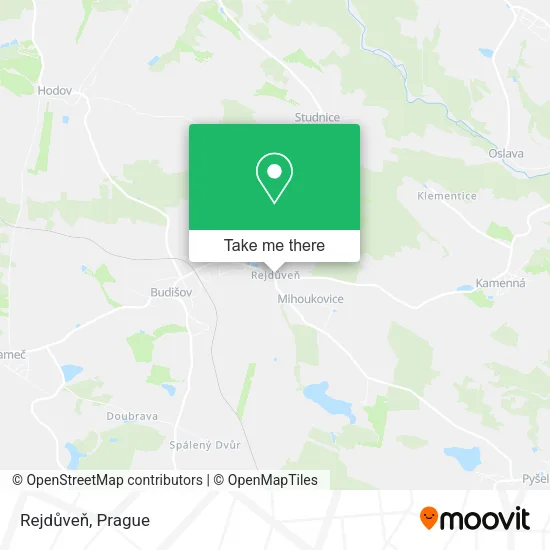 Карта Rejdůveň