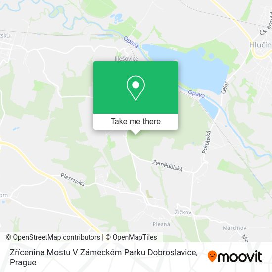 Zřícenina Mostu V Zámeckém Parku Dobroslavice map