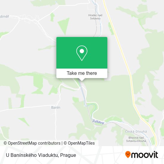 Карта U Banínského Viaduktu