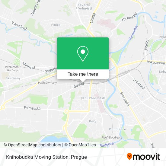 Knihobudka Moving Station map