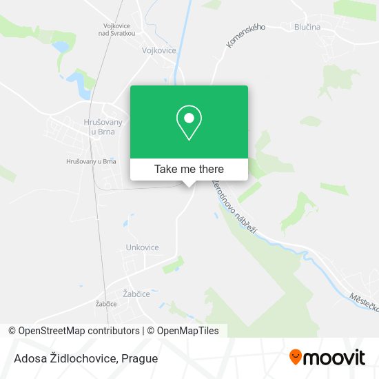 Adosa Židlochovice map