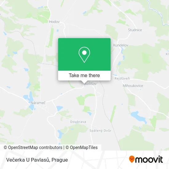 Карта Večerka U Pavlasů