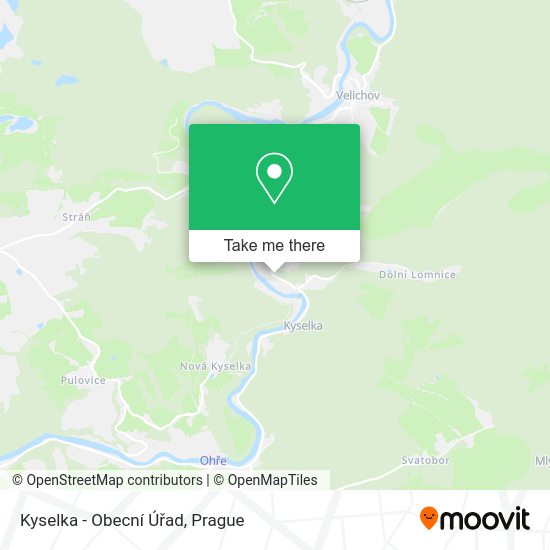 Kyselka - Obecní Úřad map