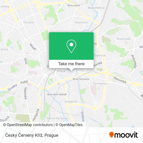 Český Červený Kříž map