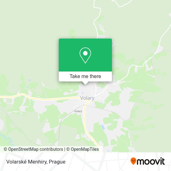Карта Volarské Menhiry