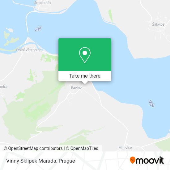 Vinný Sklípek Marada map