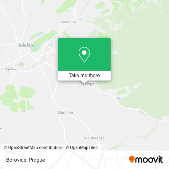 Карта Borovice