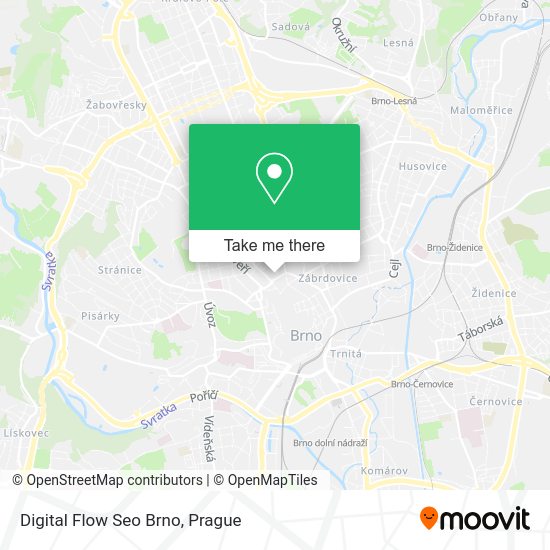 Карта Digital Flow Seo Brno