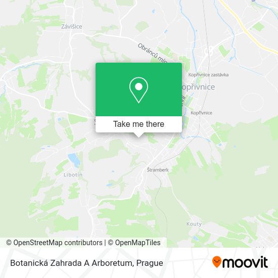 Карта Botanická Zahrada A Arboretum