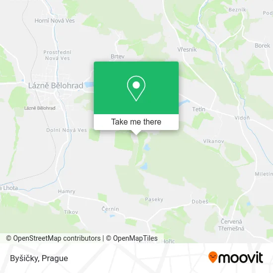 Карта Byšičky