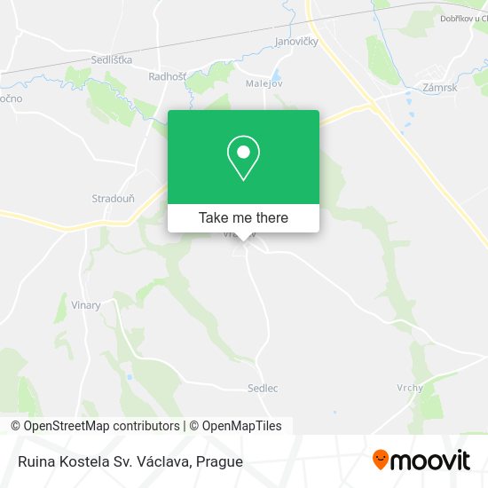 Ruina Kostela Sv. Václava map