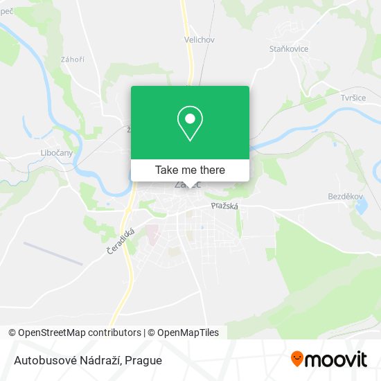 Autobusové Nádraží map