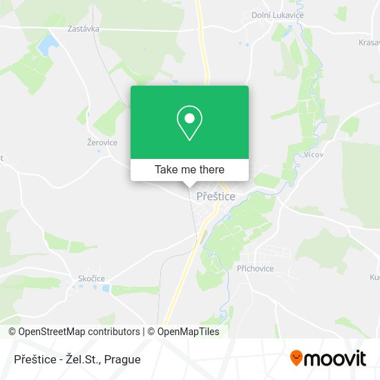 Přeštice - Žel.St. map