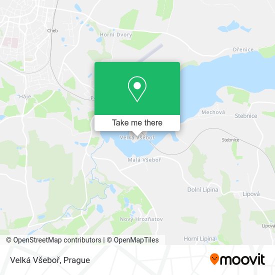 Карта Velká Všeboř