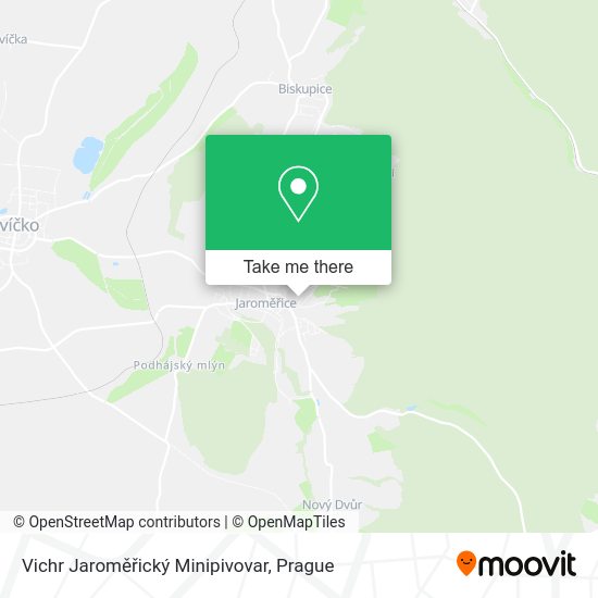 Vichr Jaroměřický Minipivovar map