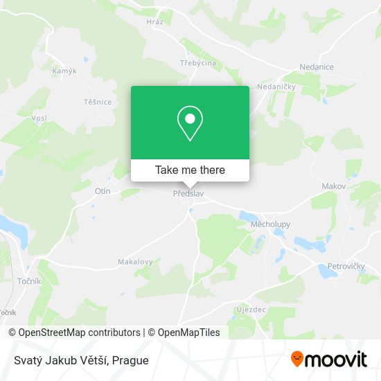 Svatý Jakub Větší map