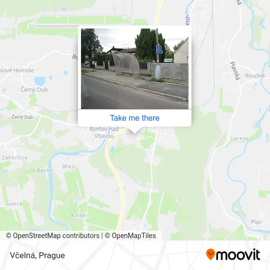 Карта Včelná