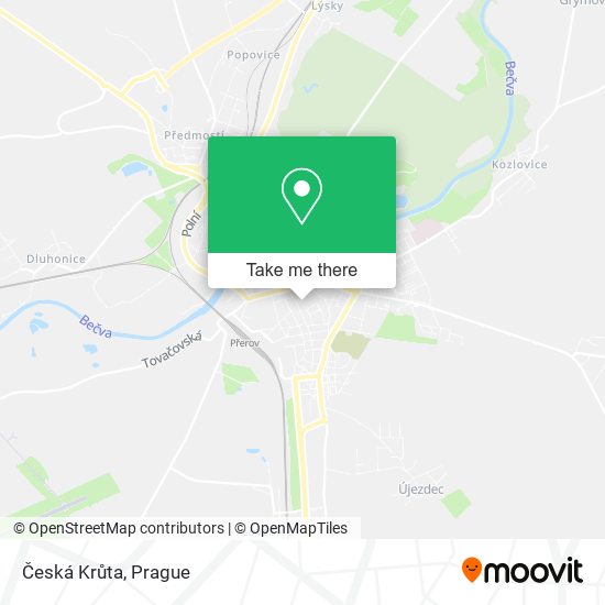 Česká Krůta map