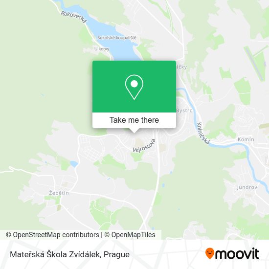 Mateřská Škola Zvídálek map