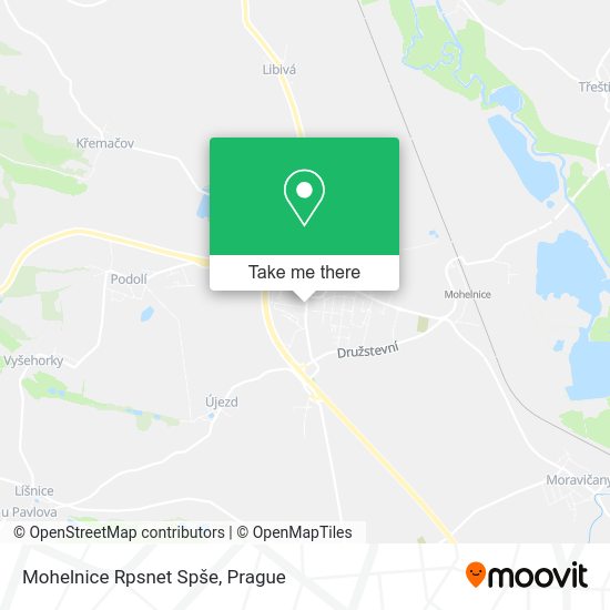 Карта Mohelnice Rpsnet Spše