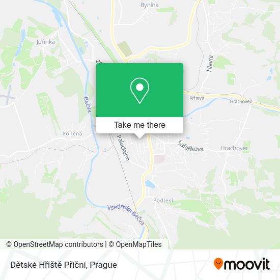 Dětské Hřiště Příční map