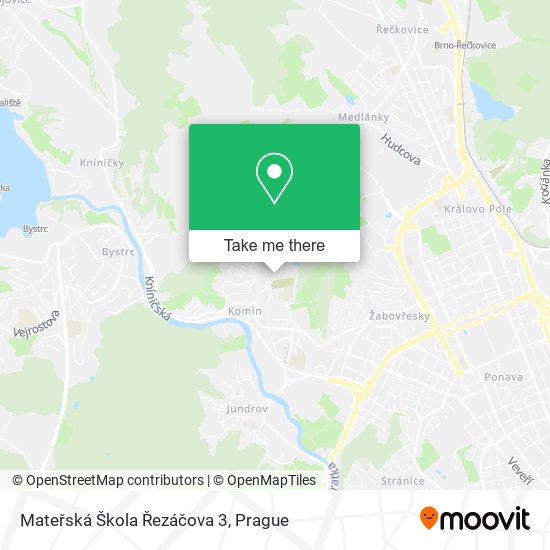 Mateřská Škola Řezáčova 3 map