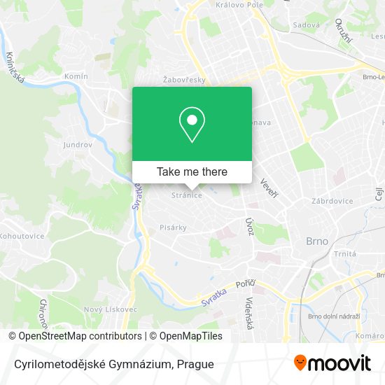 Cyrilometodějské Gymnázium map