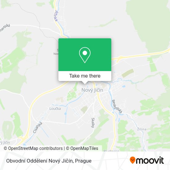 Obvodní Oddělení Nový Jičín map